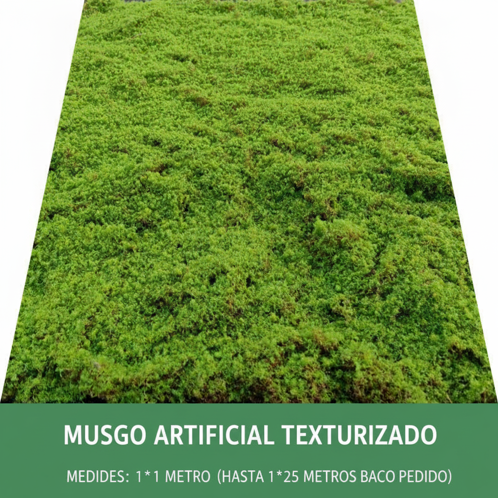 Musgo artificial decorativo para paisajismo y deco