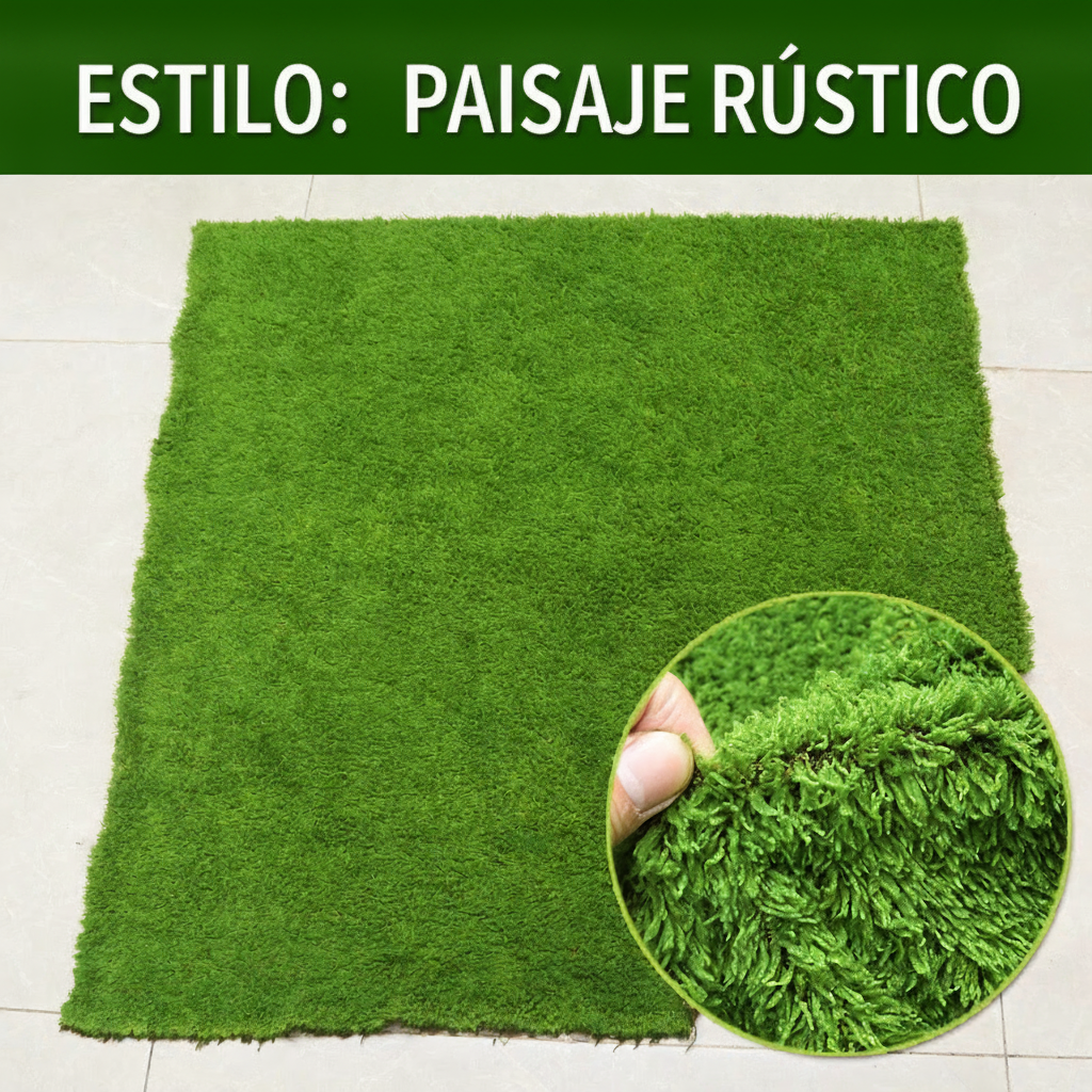Musgo artificial decorativo para paisajismo y deco