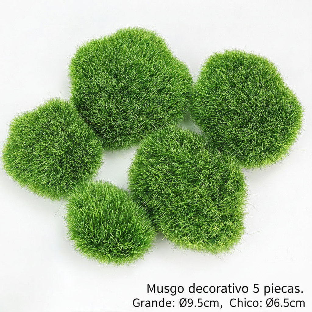 Musgo artificial decorativo para paisajismo y deco