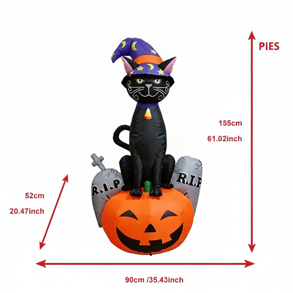 Inflable Halloween Decoración Exterior 150-180 cm