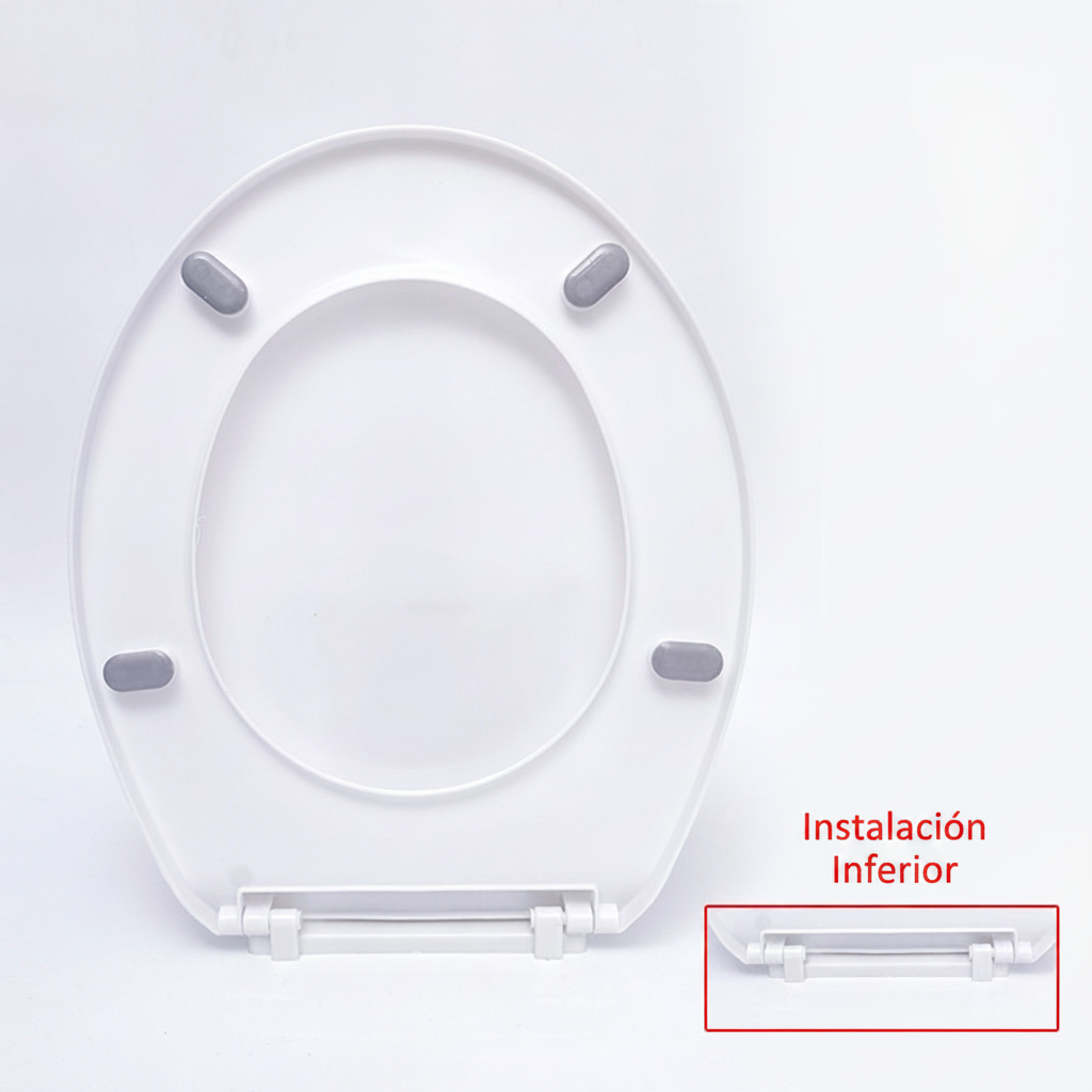Tapa de WC con cierre suave universal U/V/O