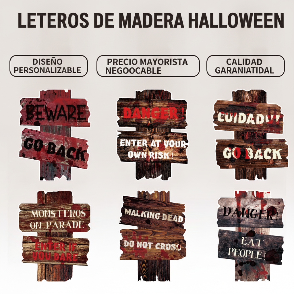 Letreros de Halloween para jardín decoración exterior - 1