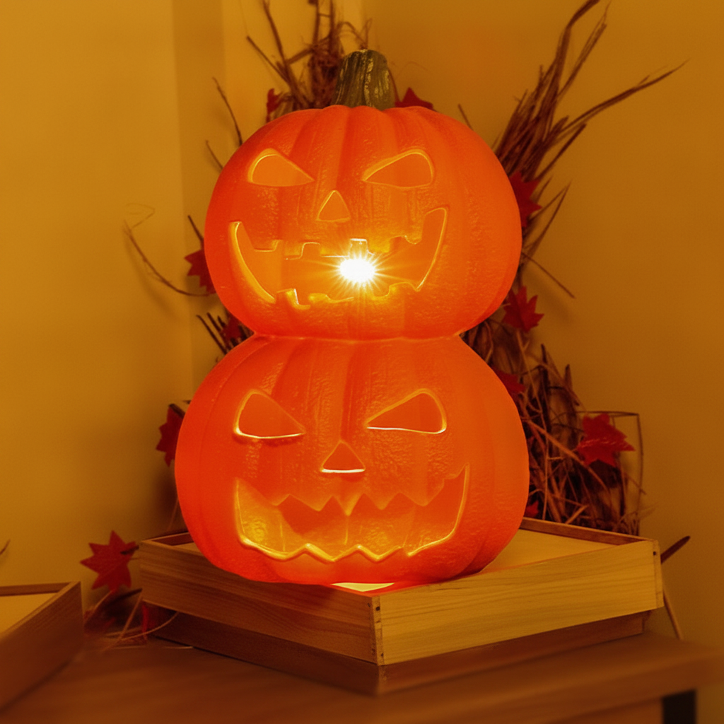 Calabaza Iluminada de Halloween Decoración con Luz LED