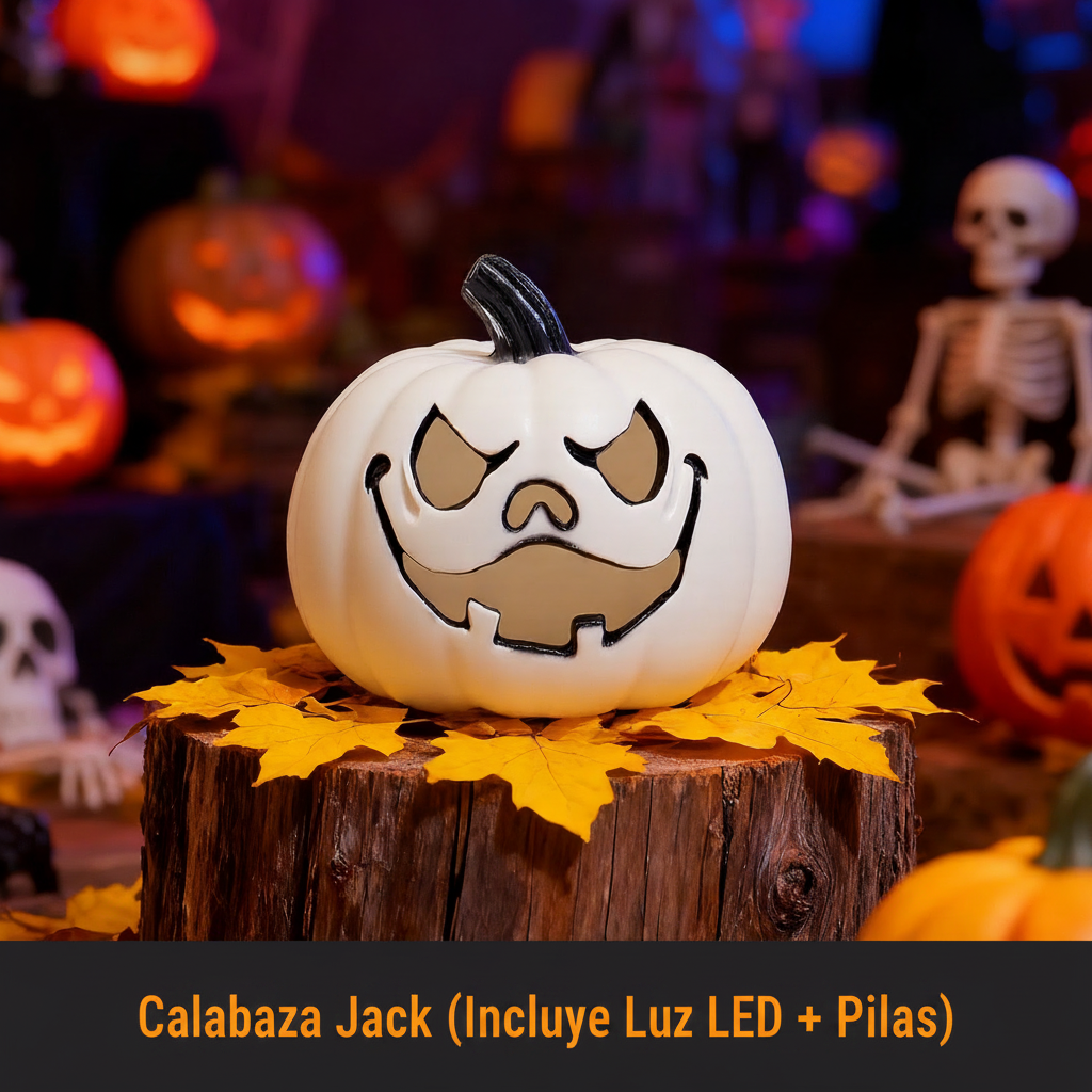 Calabaza Iluminada de Halloween Decoración con Luz LED