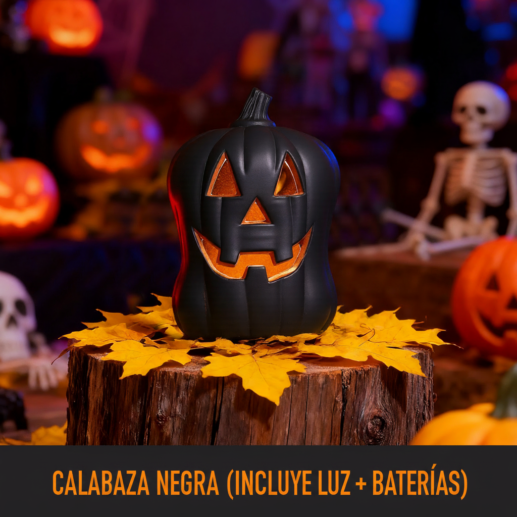Calabaza Iluminada de Halloween Decoración con Luz LED