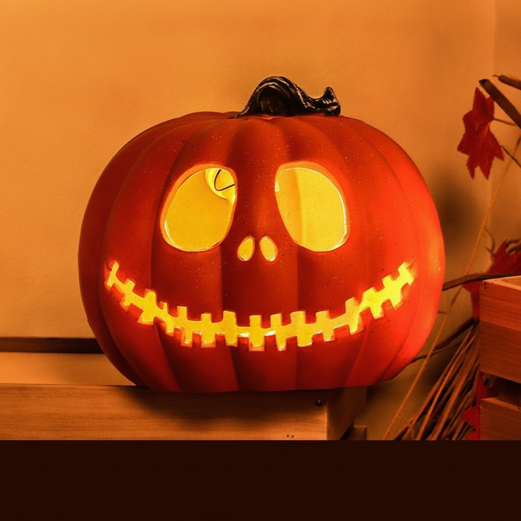 Calabaza Iluminada de Halloween Decoración con Luz LED