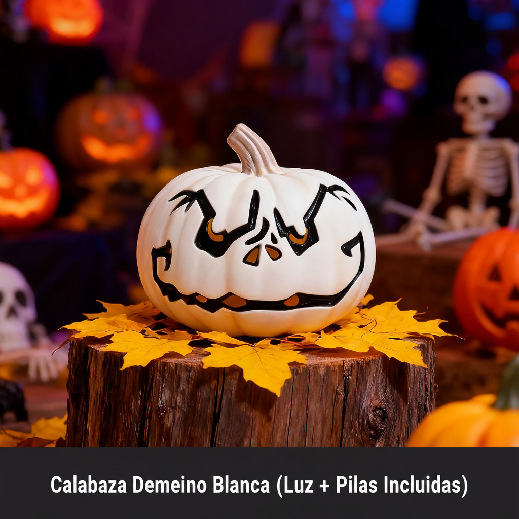 Calabaza Iluminada de Halloween Decoración con Luz LED