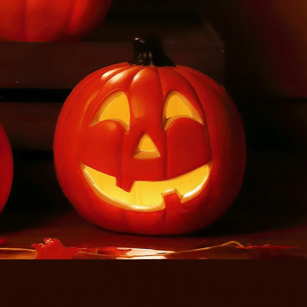 Calabaza Iluminada de Halloween Decoración con Luz LED