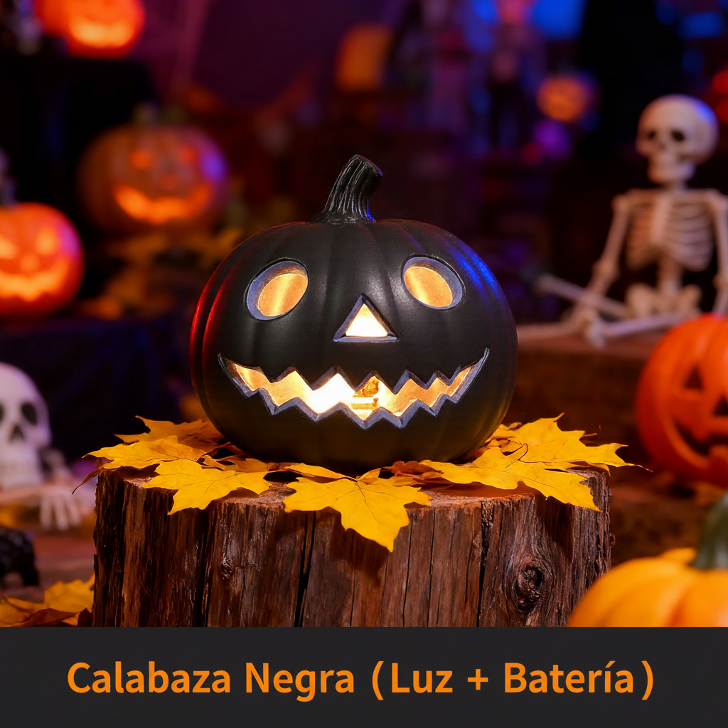 Calabaza Iluminada de Halloween Decoración con Luz LED