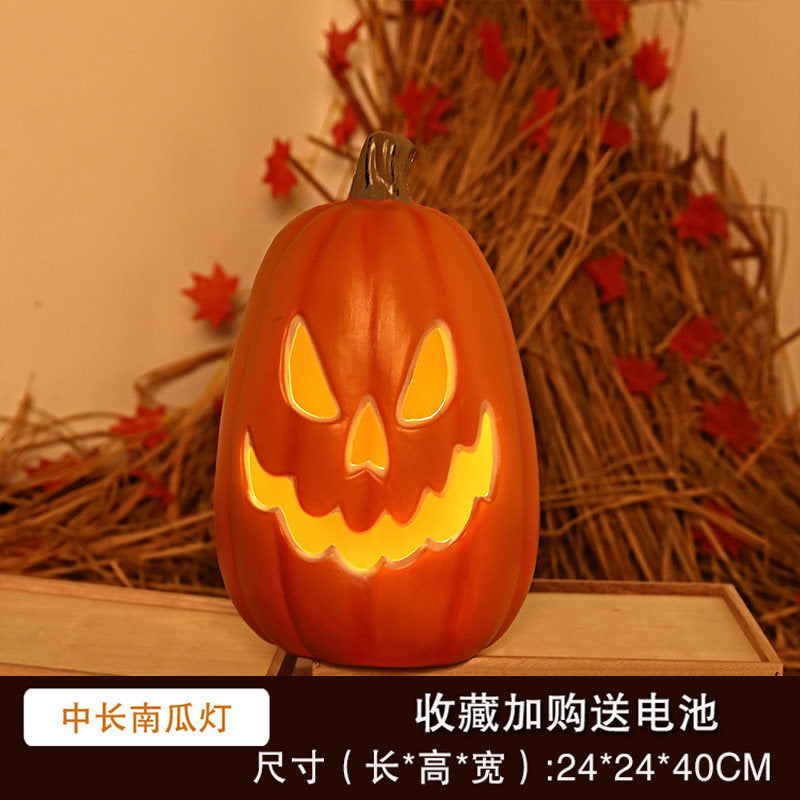 Calabaza Iluminada de Halloween Decoración con Luz LED