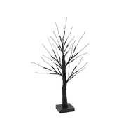 Árbol LED Halloween decoración 25 cm luz naranja y morada - 1