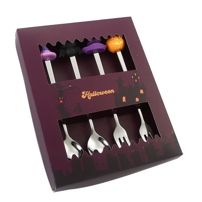 Cubiertos de Acero Inoxidable Diseño Halloween