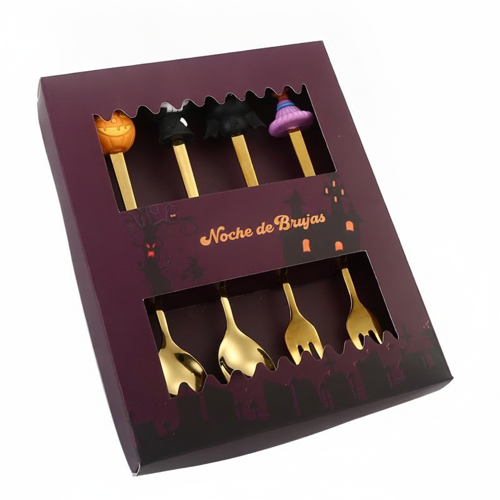 Cubiertos de Acero Inoxidable Diseño Halloween