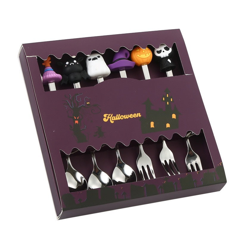 Cubiertos de Acero Inoxidable Diseño Halloween