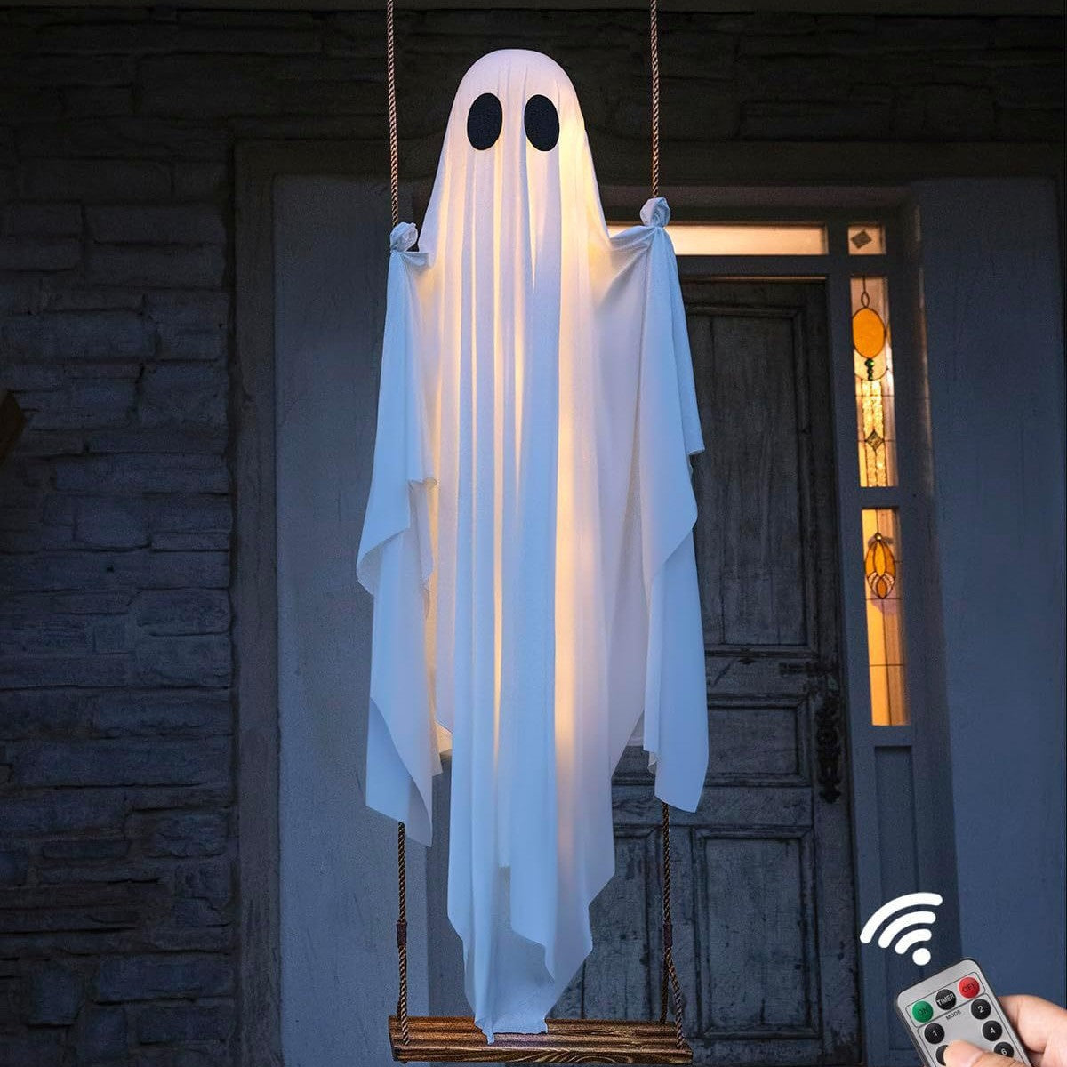 Fantasma columpio Halloween decoración colgante exterior
