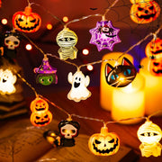 Luces LED Halloween Calaveras y Calabazas Decorativas - 1