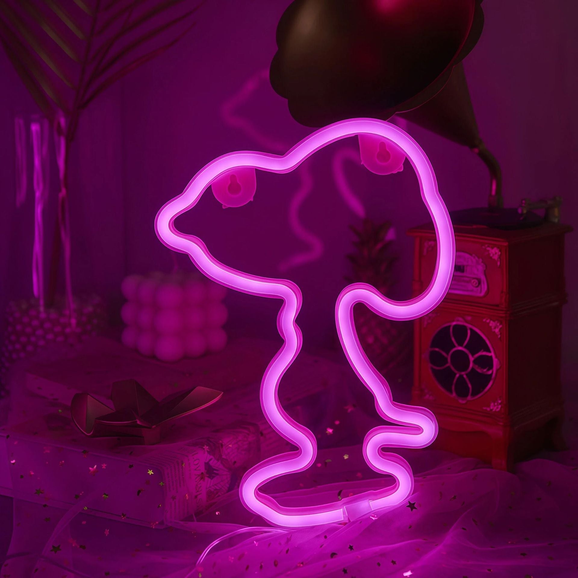 Lámpara Neón LED Decorativa con Formas y Diseños