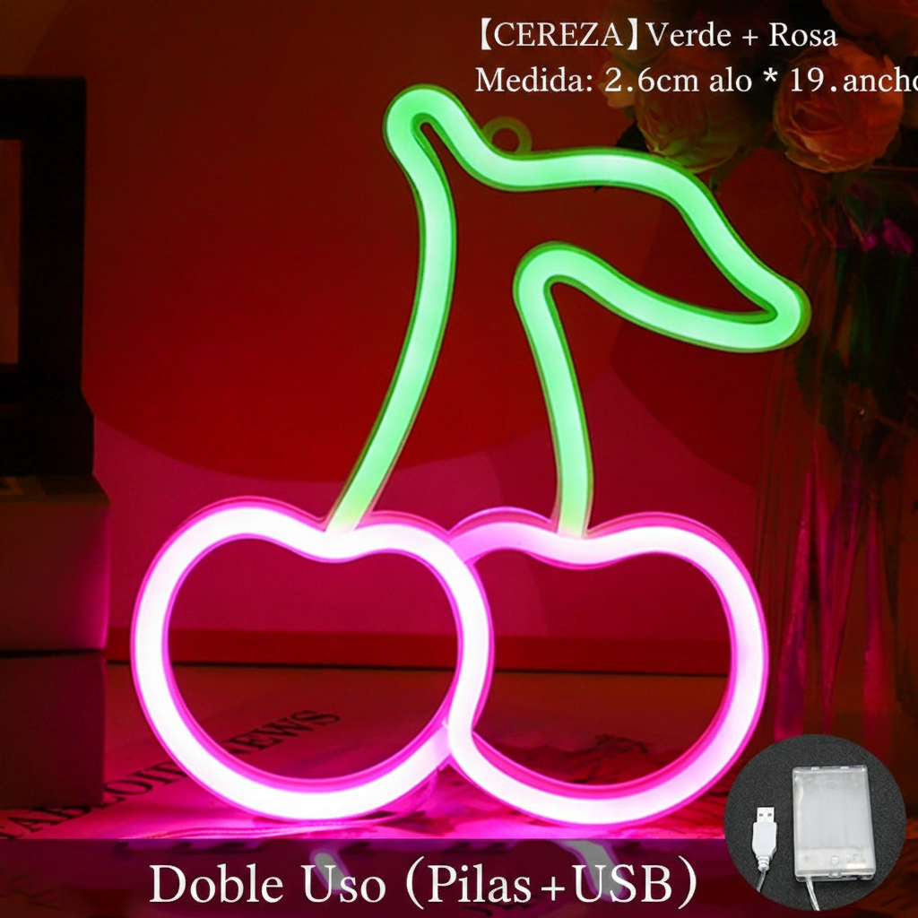 Lámpara Neón LED Decorativa con Formas y Diseños