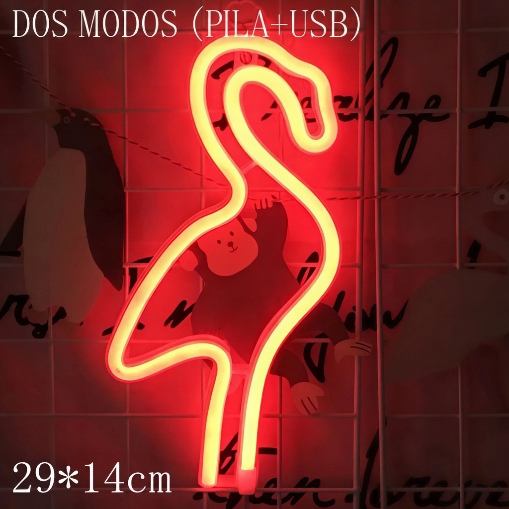 Lámpara Neón LED Decorativa con Formas y Diseños