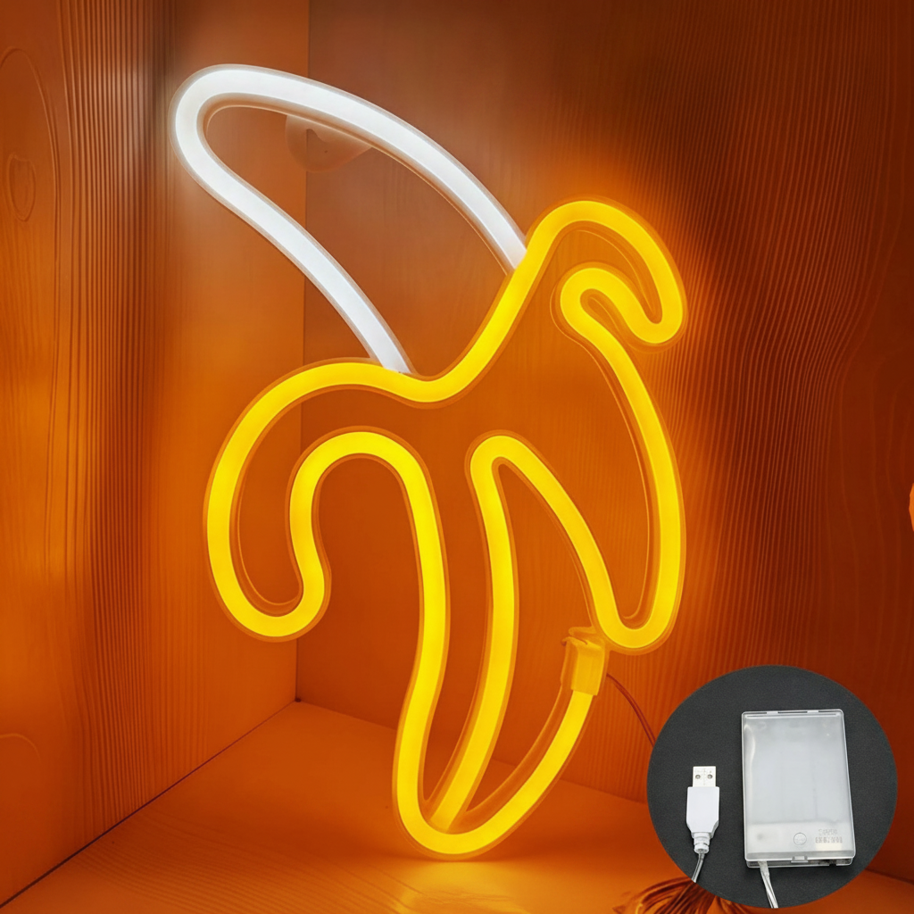 Lámpara Neón LED Decorativa con Formas y Diseños