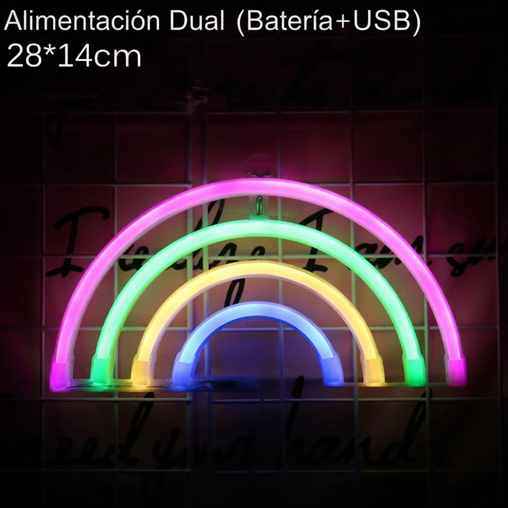 Lámpara Neón LED Decorativa con Formas y Diseños