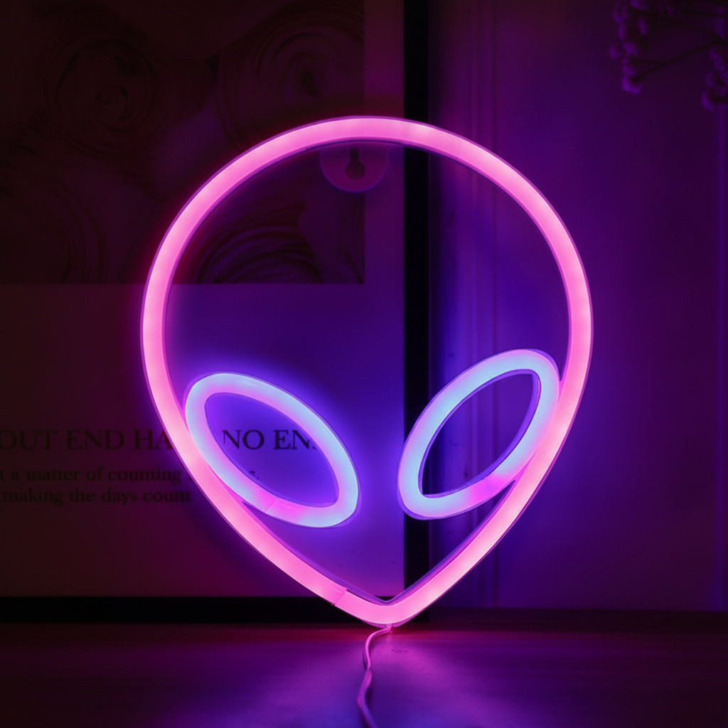Lámpara Neón LED Decorativa con Formas y Diseños