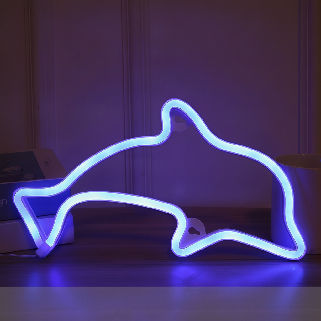 Lámpara Neón LED Decorativa con Formas y Diseños