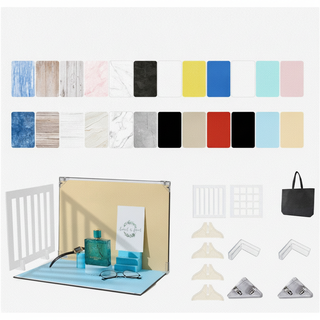 Fondos de fotografía para productos set de cartulinas