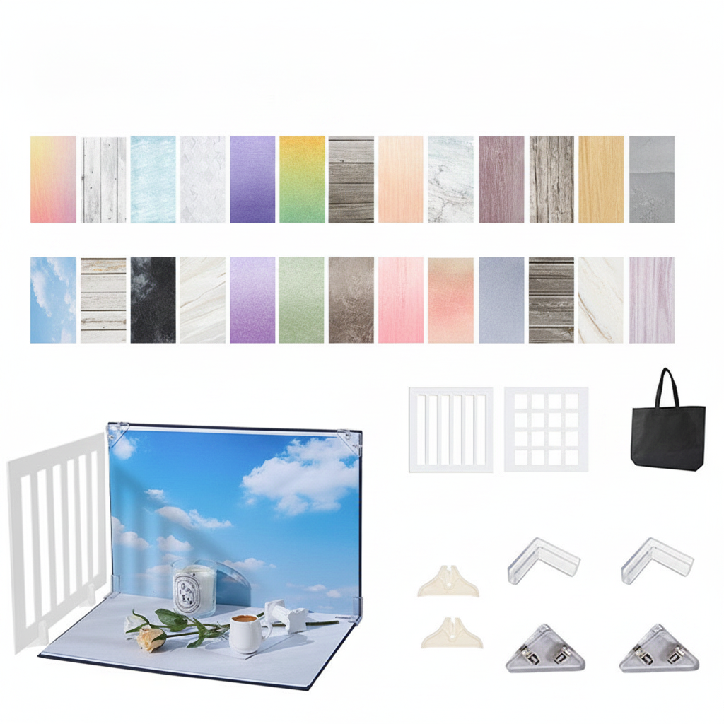 Fondos de fotografía para productos set de cartulinas