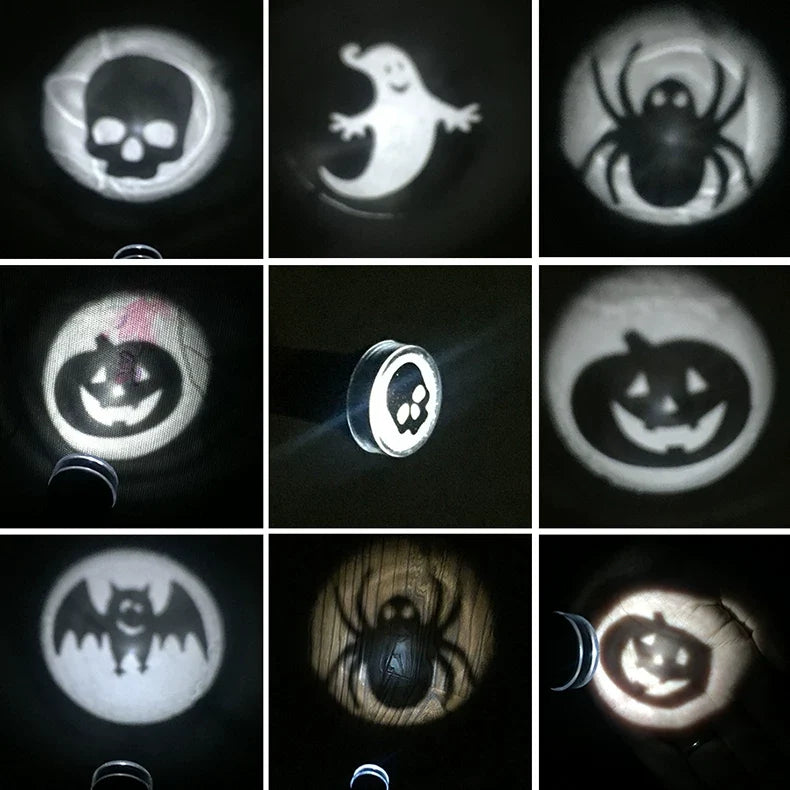 Mini Linterna Proyectora Halloween y Navidad - 2
