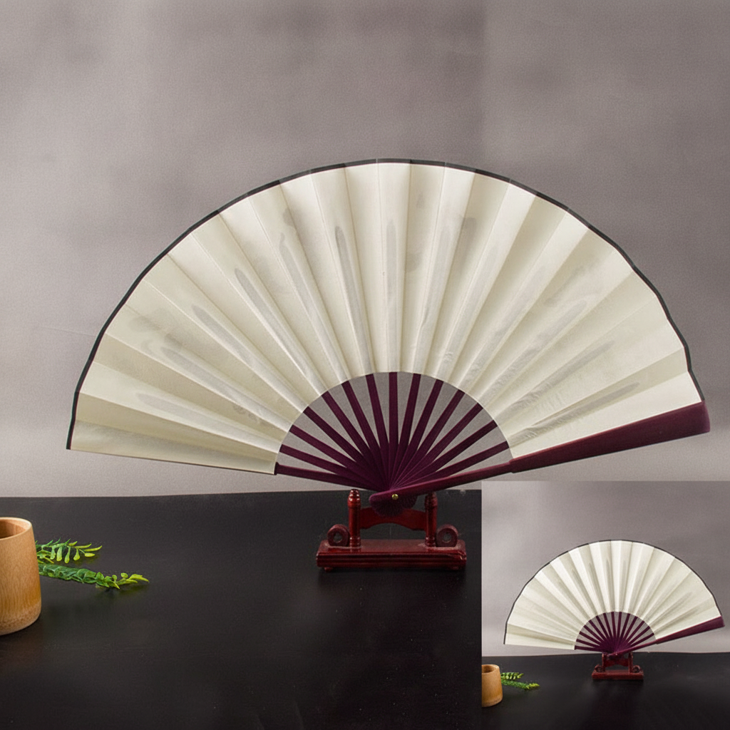 Abanico plegable de bambú estilo clásico 25 cm