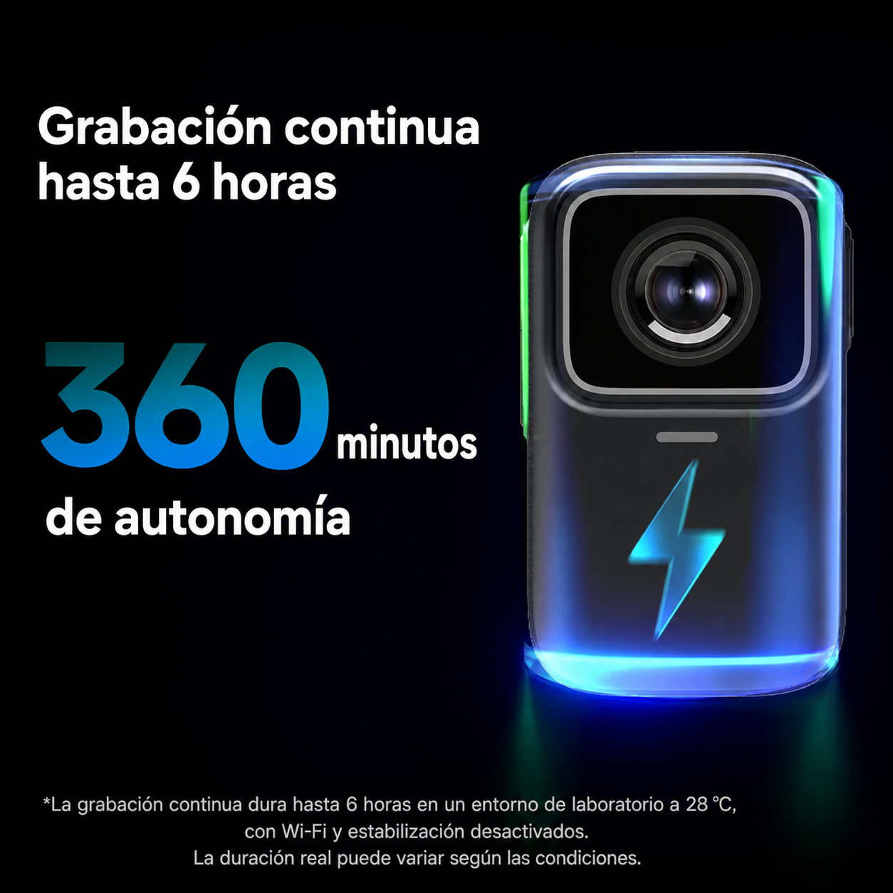 Cámara Deportiva 4K G11 Mini con WiFi y Estabilizador - 2