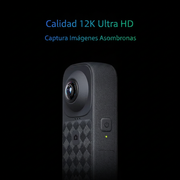 Cámara Panorámica 360° 12K Doble Lente con WiFi - 1