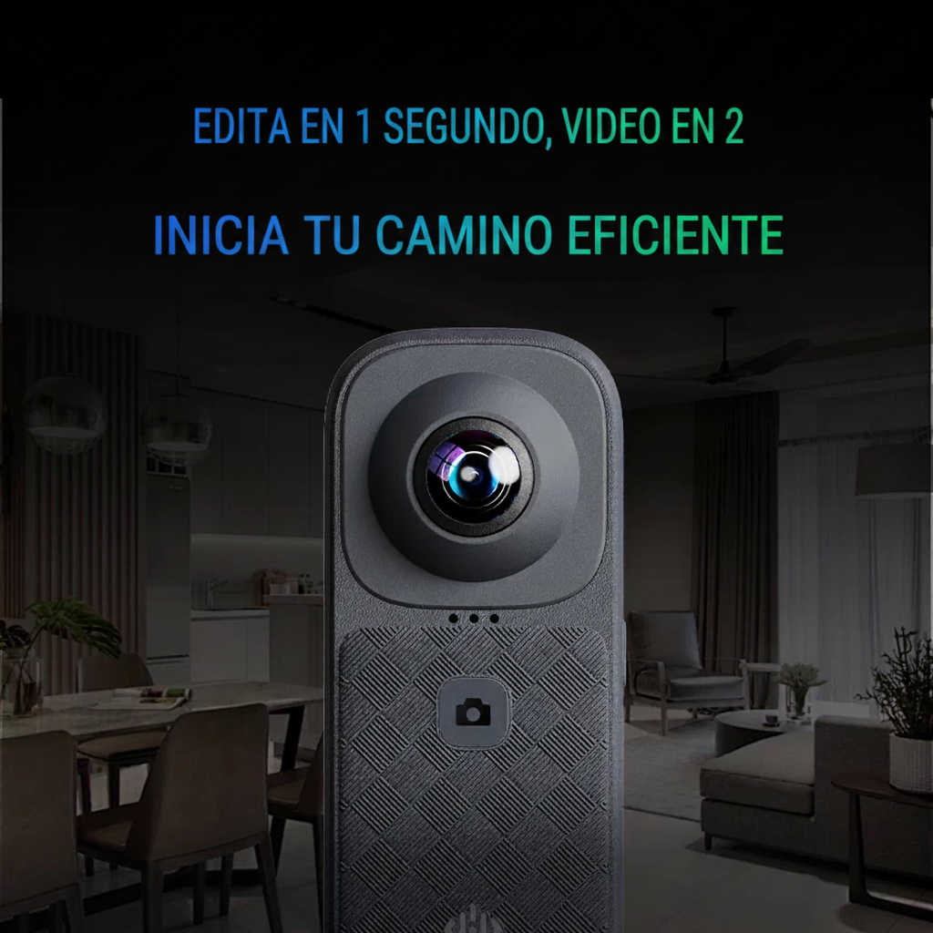 Cámara Panorámica 360° 12K Doble Lente con WiFi - 3