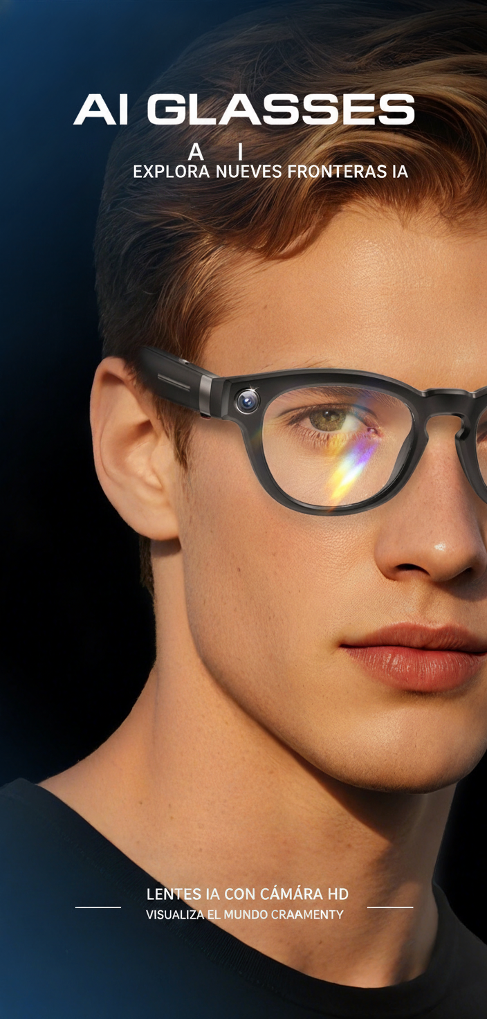 Lentes Inteligentes Q8 Cámara 8 MP con IA y Traducción - 3