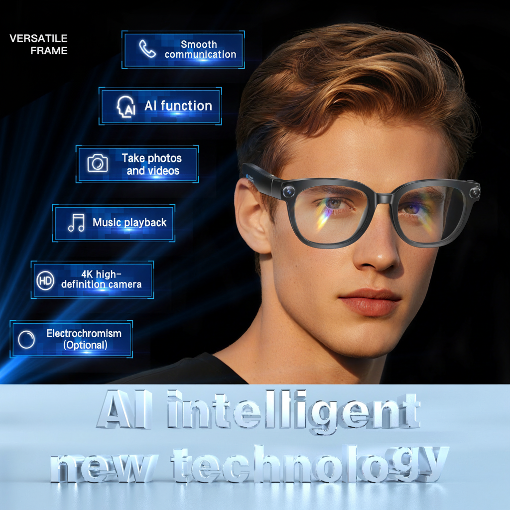 Lentes Inteligentes con Cámara 13 MP y Traducción IA - 1