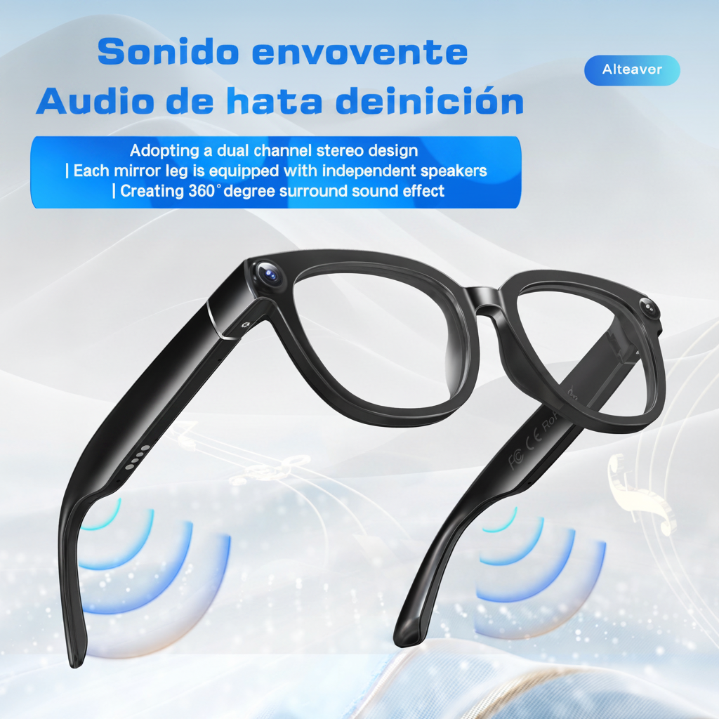 Lentes Inteligentes con Cámara 13 MP y Traducción IA - 2