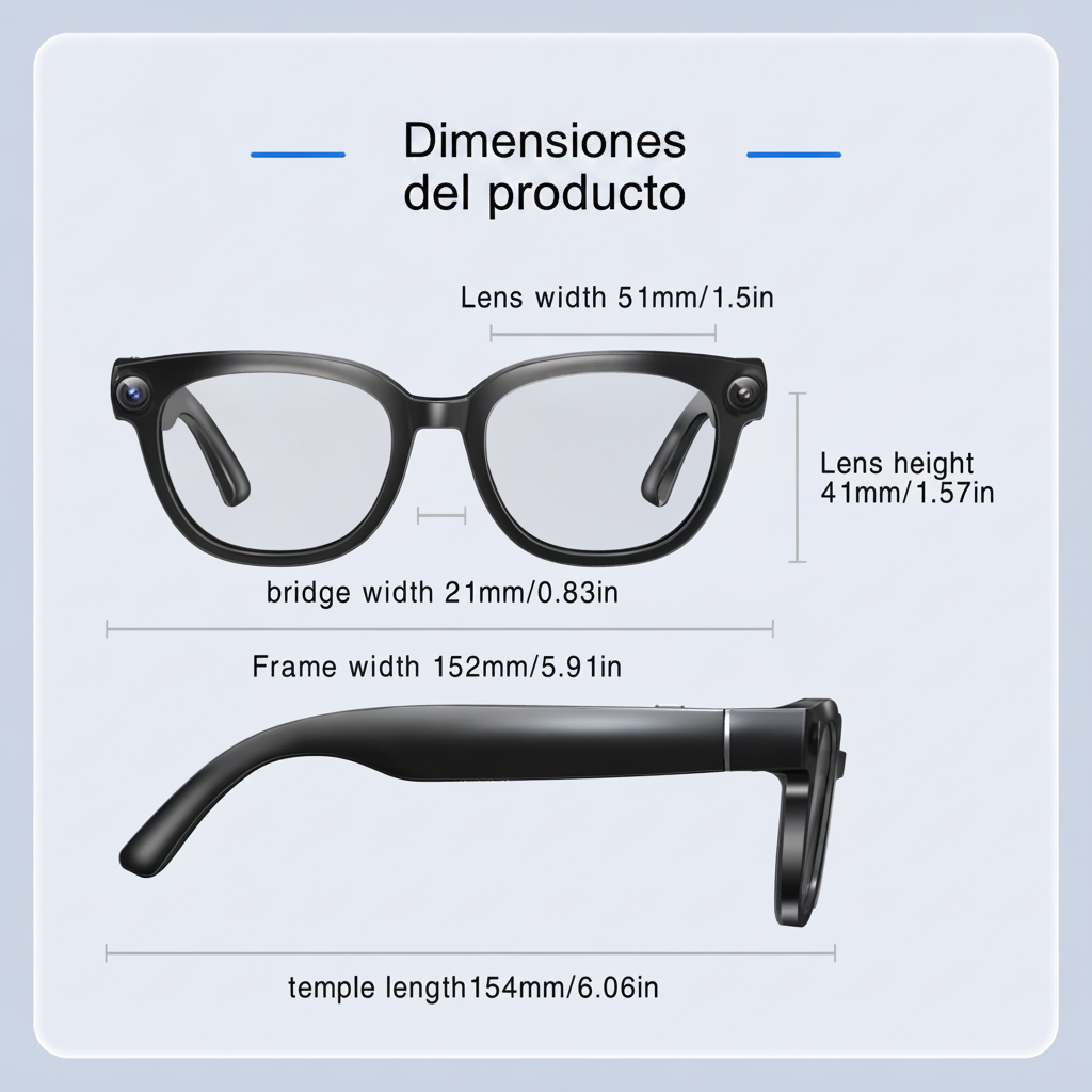 Lentes Inteligentes con Cámara 13 MP y Traducción IA - 7