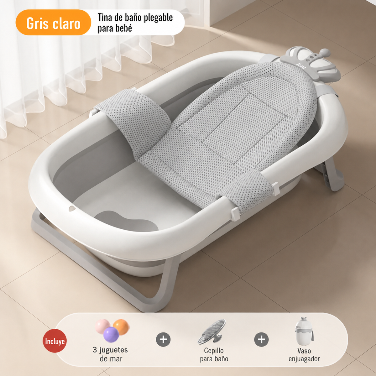 Tina de baño plegable para bebé