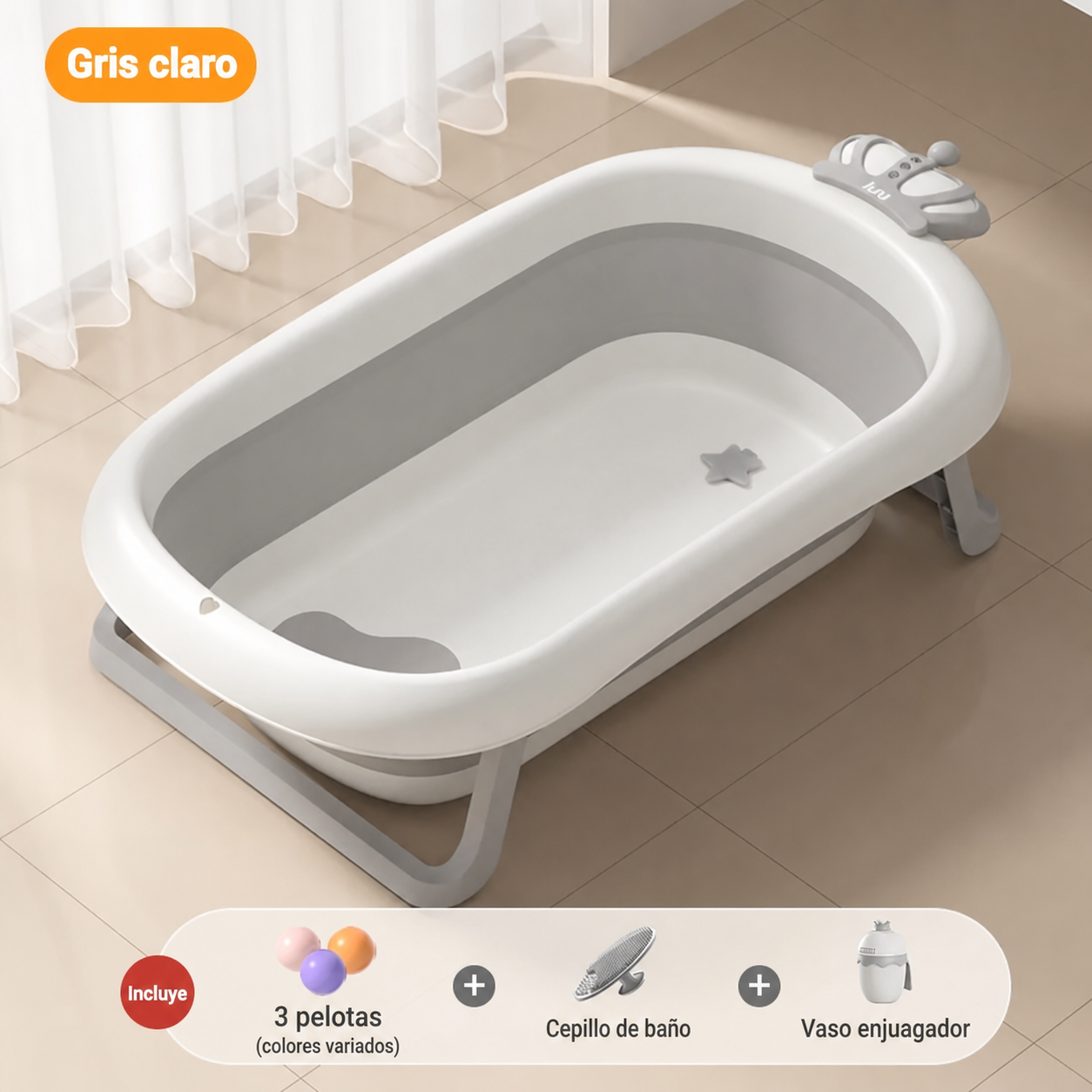 Tina de baño plegable para bebé