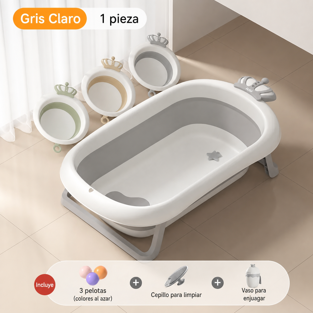 Tina de baño plegable para bebé