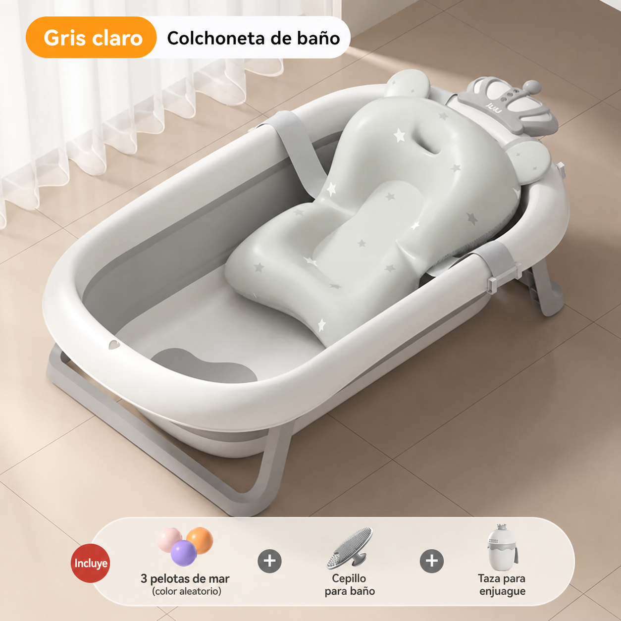 Tina de baño plegable para bebé