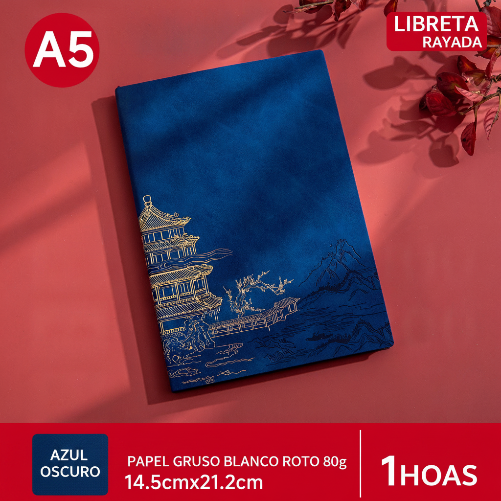 Libreta A5 Ejecutiva Pasta Suave | Diseño Moderno