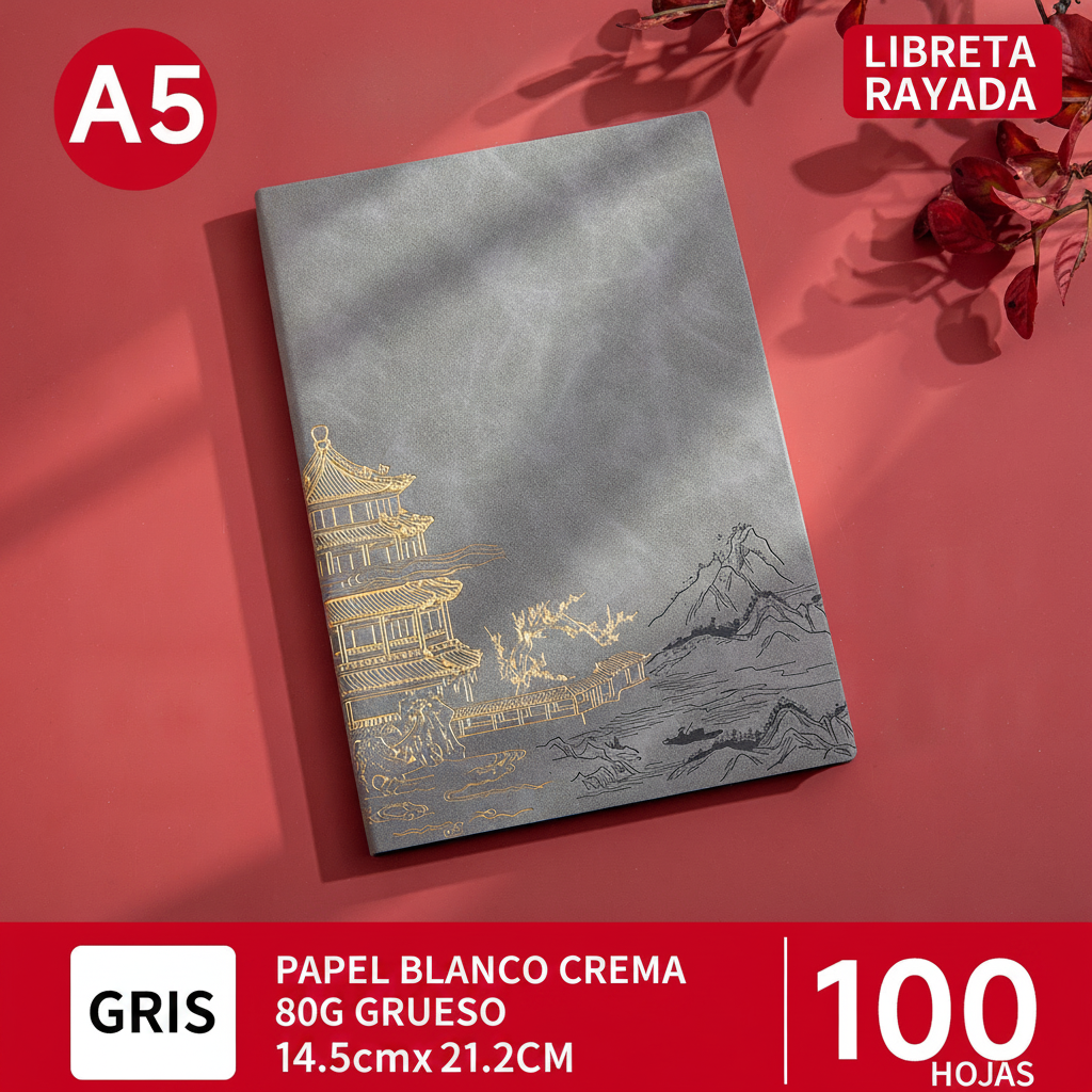 Libreta A5 Ejecutiva Pasta Suave | Diseño Moderno
