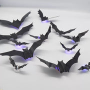 Murciélagos LED 3D para Halloween decoración pared - 1