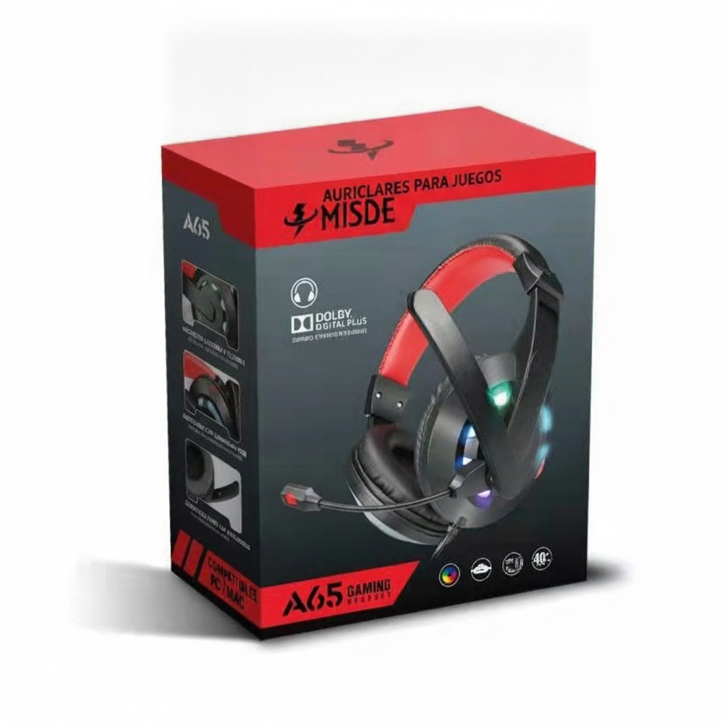 Audífonos Gamer con Micrófono Over-Ear Cable 1.8 m