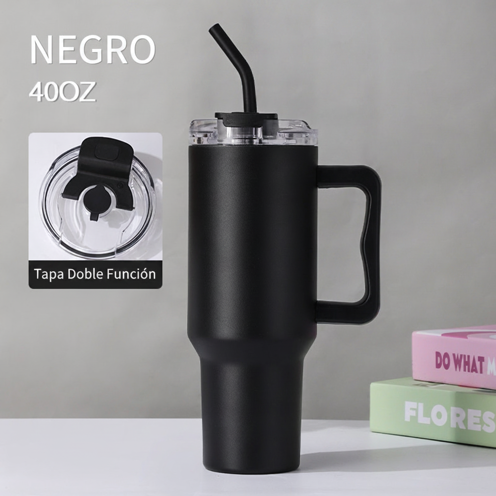 Termo Stanley 40 oz acero inoxidable con popote - 4