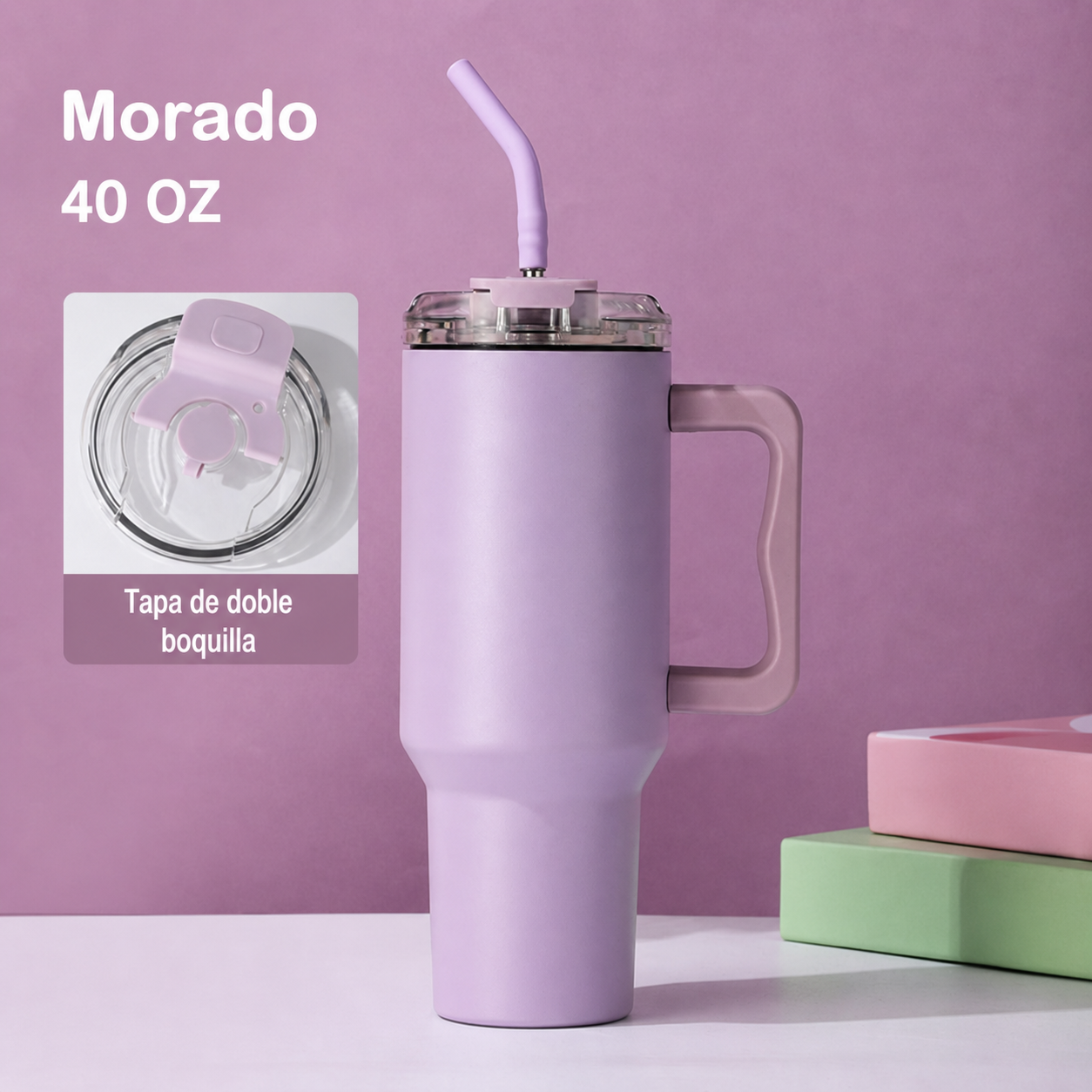 Termo Stanley 40 oz acero inoxidable con popote