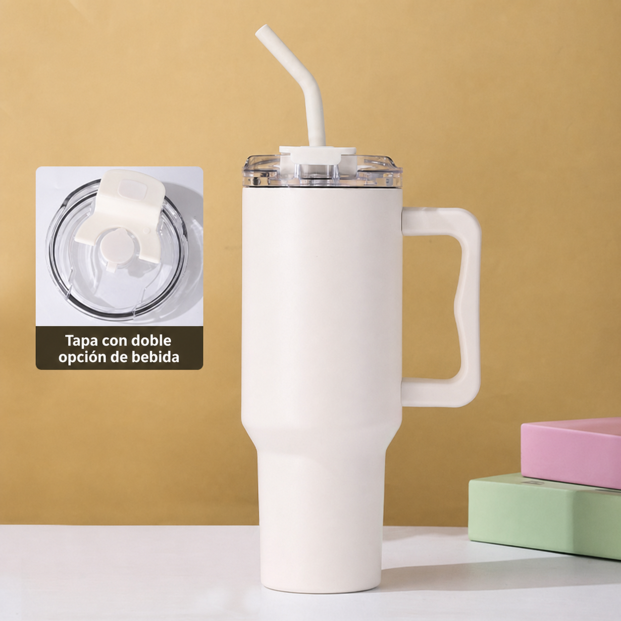 Termo Stanley 40 oz acero inoxidable con popote