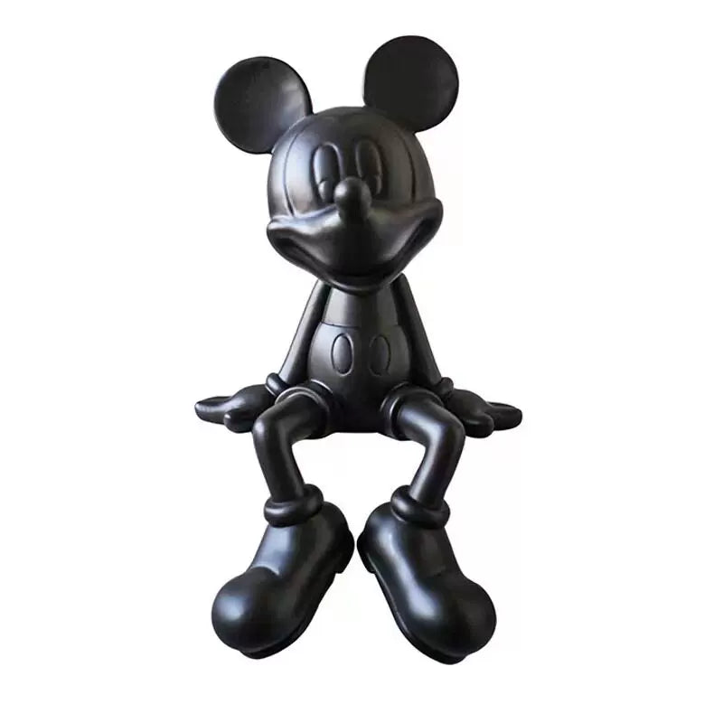 Figura Decorativa de Conejo y Ratón en Resina